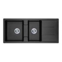 INFINITY Double Bowls Sink Black 216 