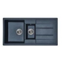 INFINITY Double Bowls Sink Black 216