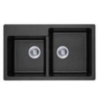 INFINITY Double Bowls Sink Black 216