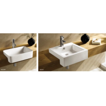 semi- recess basin