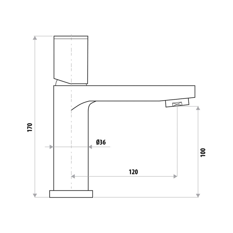 Linkware THE GABE Basin MIXER CHROME